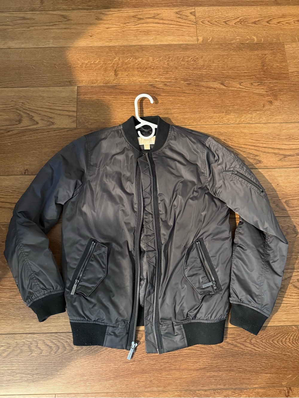 Michael Kors Black Bomber Jacket Women’s